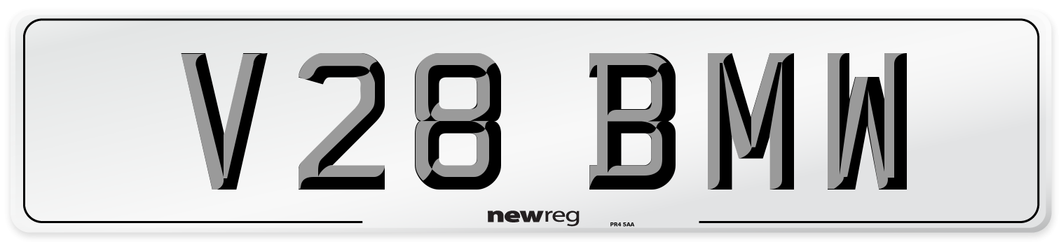 V28 BMW Number Plate from New Reg